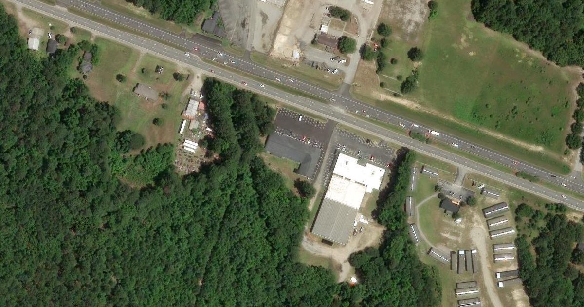 Aerial view of Keishidojo and its surroundings