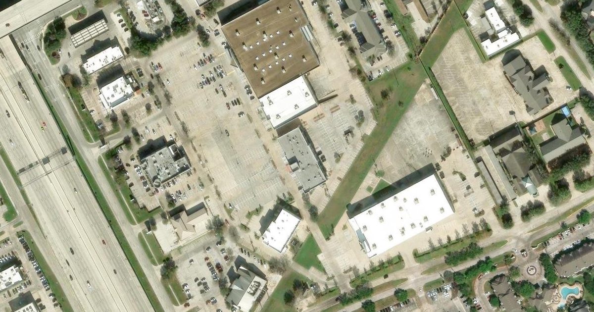 Aerial view of Suntouch Yoga and its surroundings