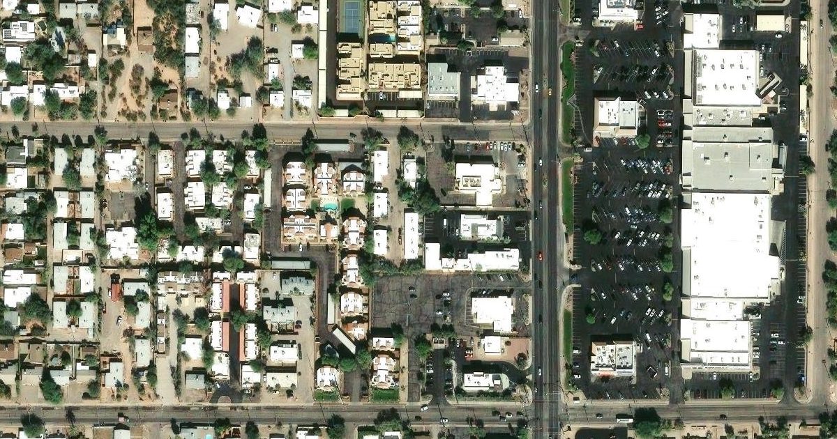 Aerial view of Power & Physique Systems and its surroundings