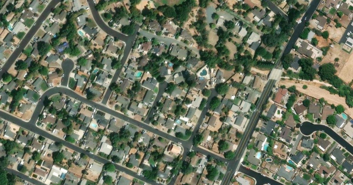 Aerial view of TAP (Transition Athletics & Performance) and its surroundings