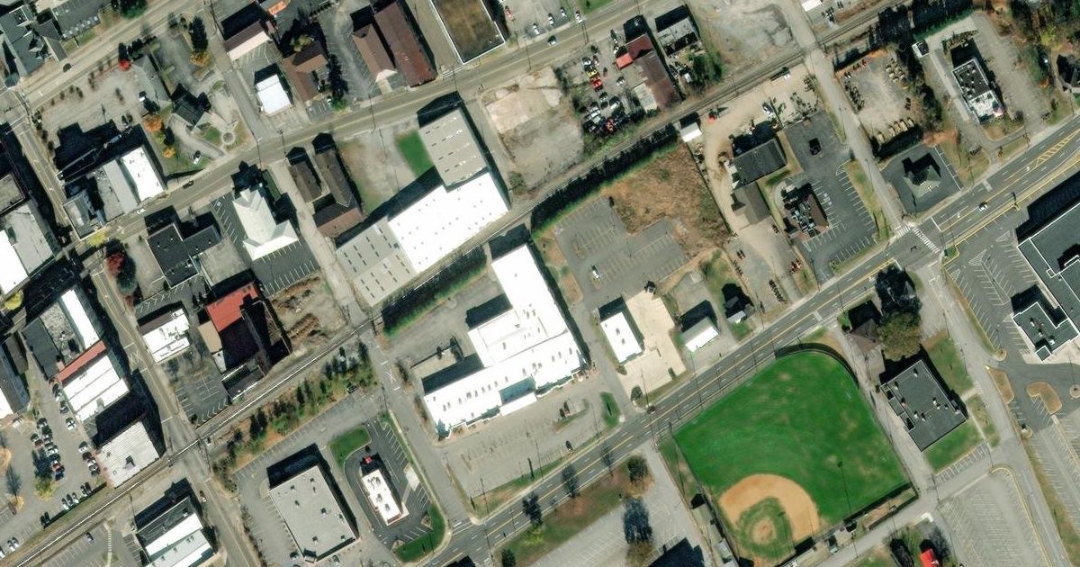 Aerial view of Red Dragon Martial Art and its surroundings